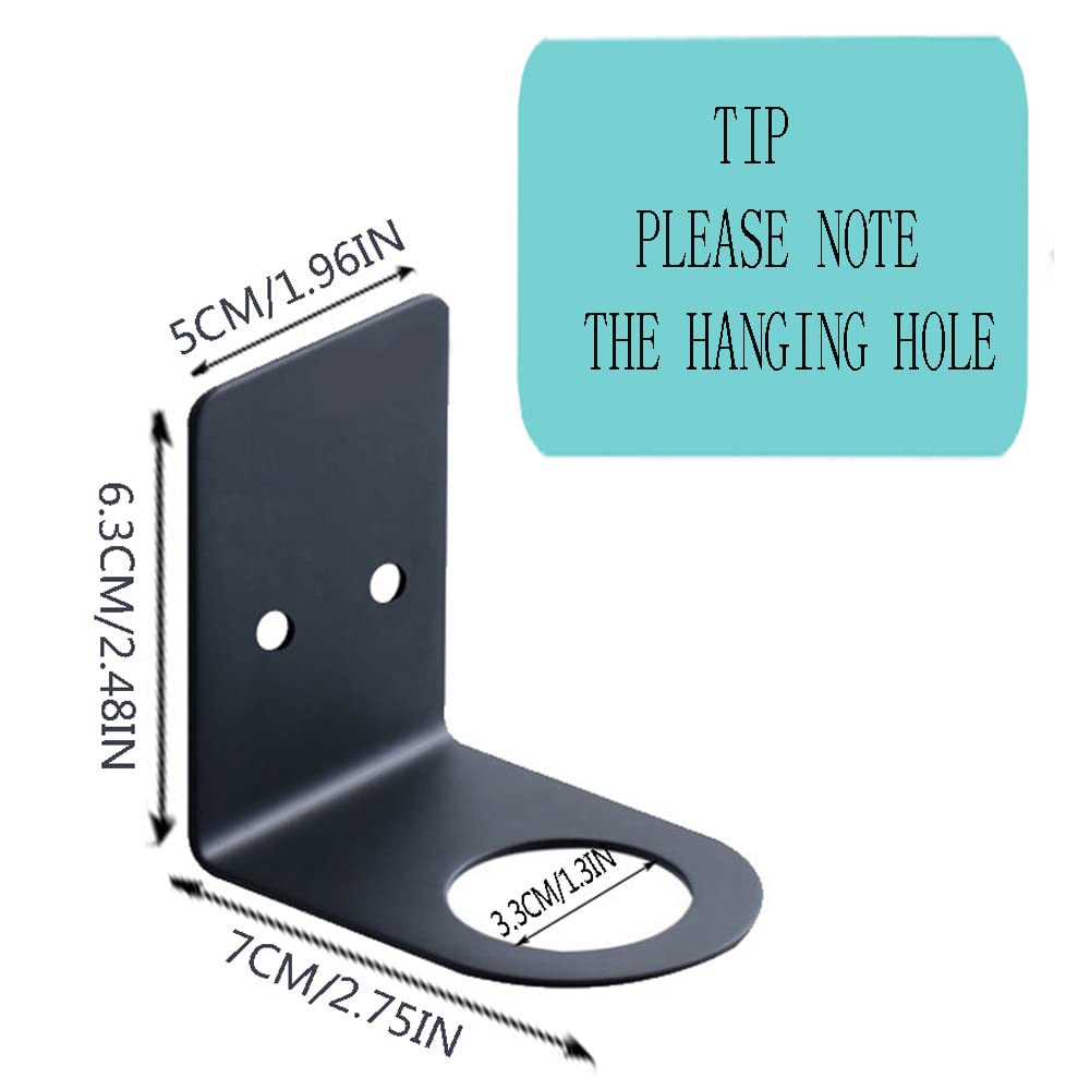 Bijun Soap Bottle Dispenser Holder,Wall Mounted Pump Hand Stand Hanging Jar Hanger Rack Shampoo Standing Shelf Storage Holder Lo